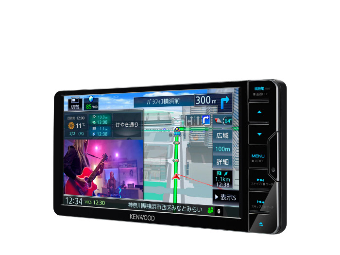 MDV-D709BTW ケンウッド フルセグ DVD KENWOOD 7インチ Bluetooth USB