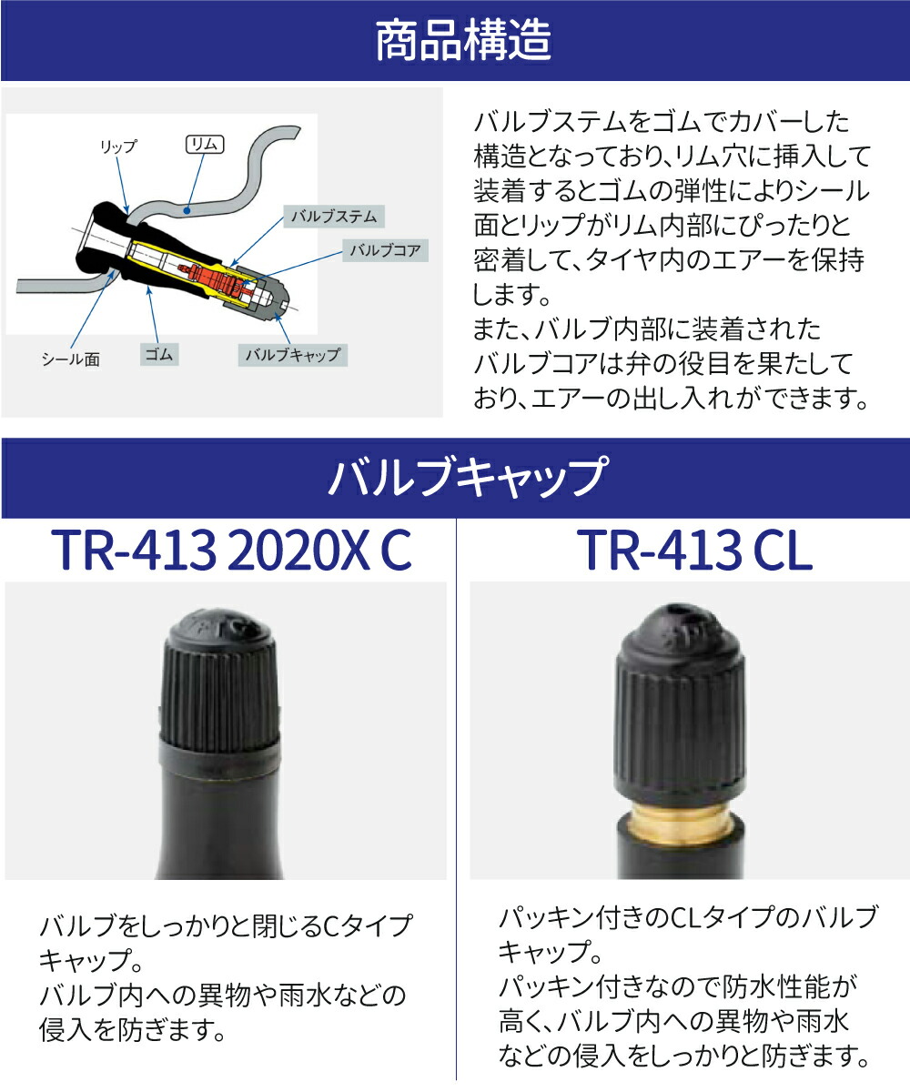 森の雑貨屋さん 日本製 エアバルブ TPVR-70 CLキャップ 100個 セット チューブレスバルブ スナップインバルブ タイヤ エアバルブ  ゴムバルブ エアーバルブ タイヤエアーバルブ | enmouvement.ch
