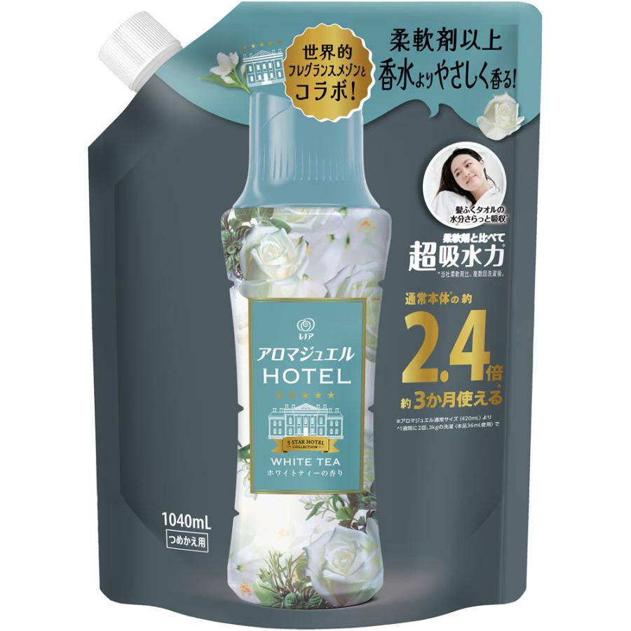 レノアアロマジュエル ホワイトティーの香り つめかえ用特大サイズ 1040mL　5個セット 6,437円