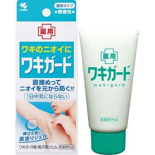 買いまとめ8個セット【医薬部外品】小林製薬 ワキガード 50g 制汗剤 脇 汗 デオドラント 殺菌 消臭 ニオイ 対策 透明 ジェル 密着 長時間 持続 直塗り 微香性 蒸れ わきが 体臭 予防 メンズ レディース まとめ買い お得 セット買い 送料無料 日本製