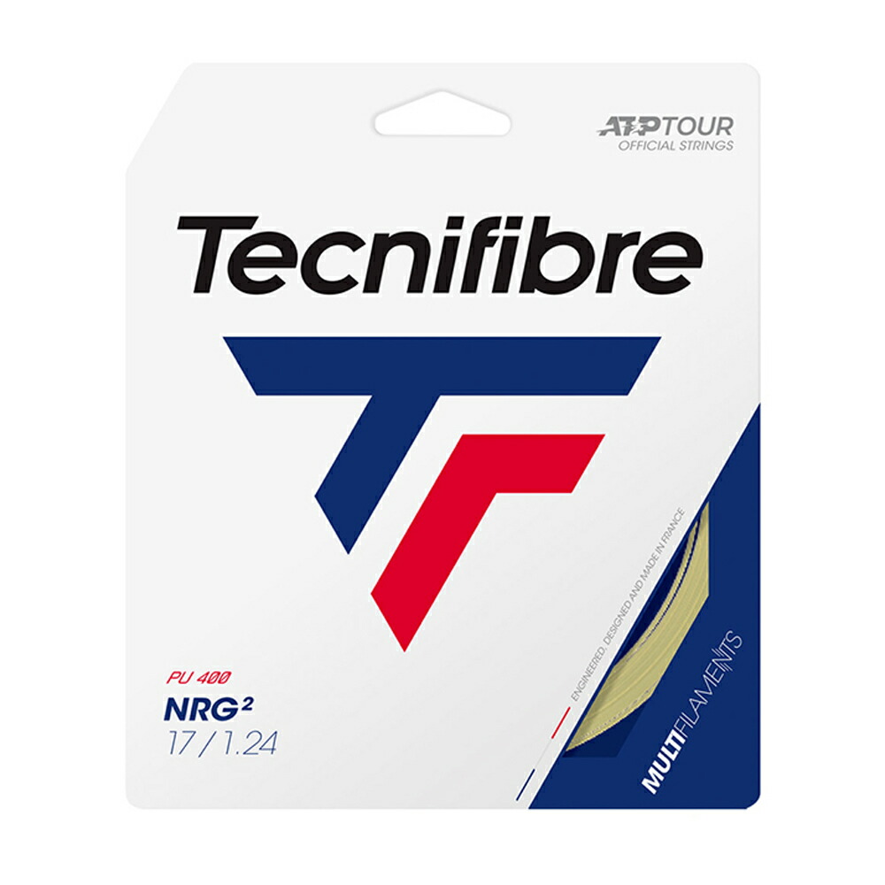 【12Mカット品】テクニファイバーNRG2(1.24mm/1.32mm)硬式テニスマルチフィラメントガット(TecnifibreNRG21.241.32)