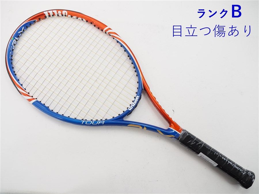 wilson - 中古 テニスラケット ウィルソン ツアー BLX 105 オレンジ×ホワイト 2011年モデル (G1)WILSON TOUR BLX 105 (ORANGE×WHITE) 2011 Wilson 中古 テニスラケット ウィルソン ツアー BLX 105