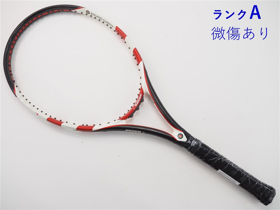 【中古】バボラ 厚地の外套運転105 ローランギャロス 2012年模範例BABOLAT OVER DRIVE 105 ROLAND GARROS 2012(G1)【中古 庭球櫂】