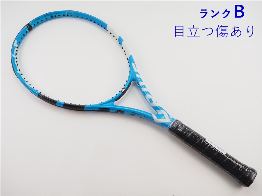 【中古】バボラ 純然たる 運転 2018年青写真【構成成分はと目欠けら有り】BABOLAT PURE DRIVE 2018(G2)【中古 庭球櫂】
