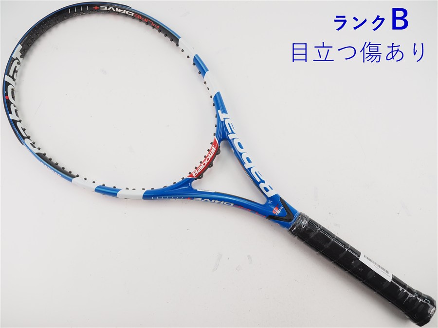 【中古】バボラ 純然たる 運転 足し加える 2009年青写真BABOLAT PURE DRIVE + 2009(G2)【中古 庭球櫂】