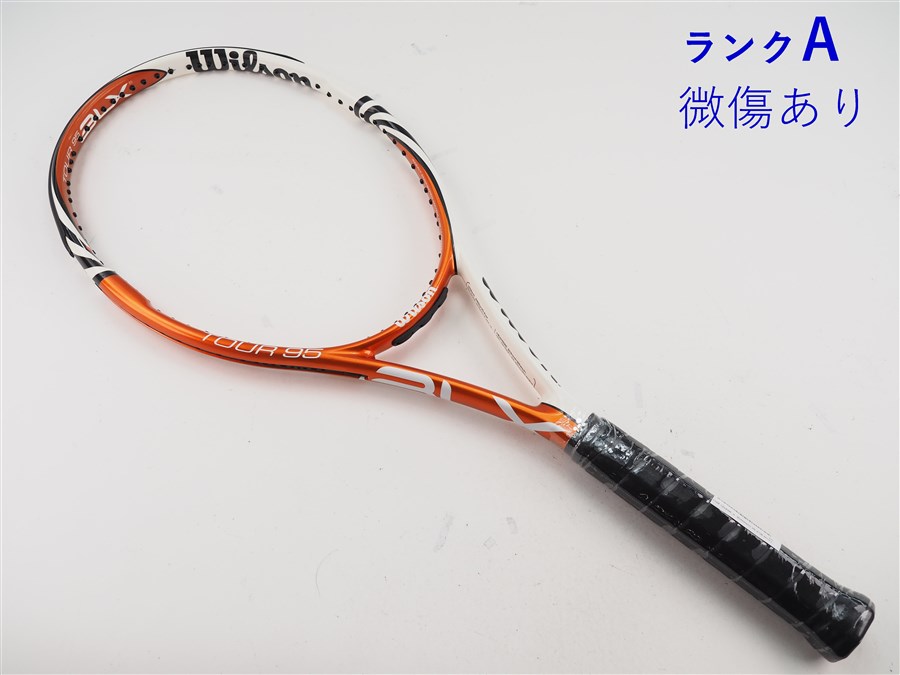 【中古】ウィルソン 周遊旅行 BLX 95 オレンジ色×白いこと 2011年青写真WILSON TOUR BLX 95 (ORANGE × WHITE) 2011(G3)【中古 庭球櫂】