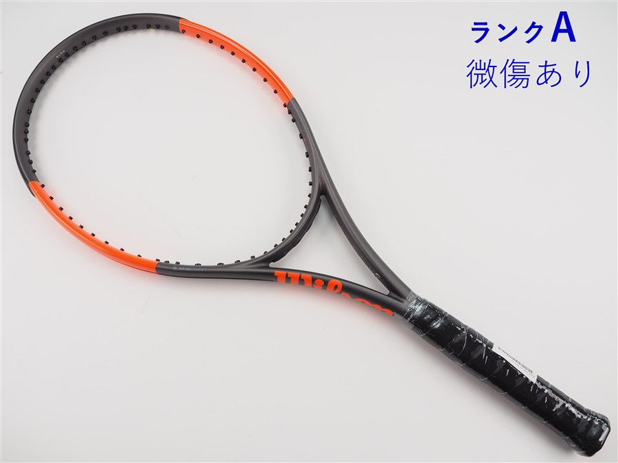 【中古】ウィルソン バーン 100エス カウンタ頭を覆う物 2017年青写真WILSON BURN 100S CV 2017(G2)【中古 庭球櫂】