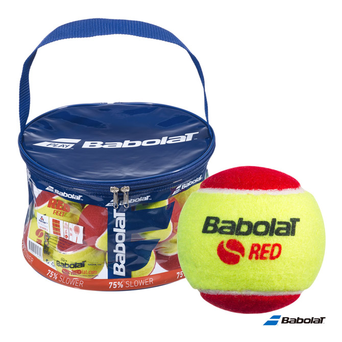 バボラ BabolaT 庭球どんぶり鉢 RED FELT（赤いことフェルト） 24球入御徒面子 516005