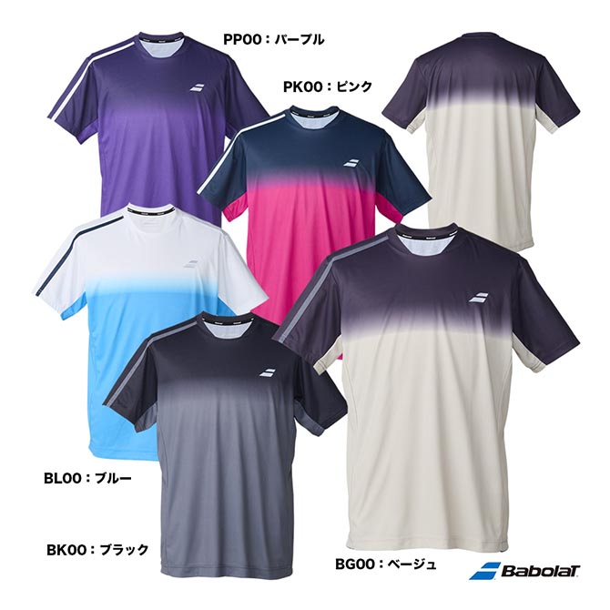 バボラ BabolaT テニスウェア ユニセックス CLUB ショートスリーブシャツ BUG6310C