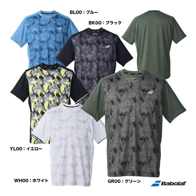 バボラ BabolaT テニスウェア ユニセックス CLUB ショートスリーブシャツ BUG6311C