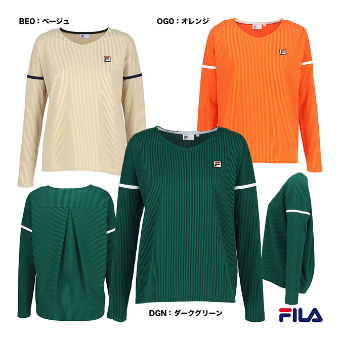 フィラ FILA 庭球お召しもの レディス ロングスリーブシャツ CZ6SGW003