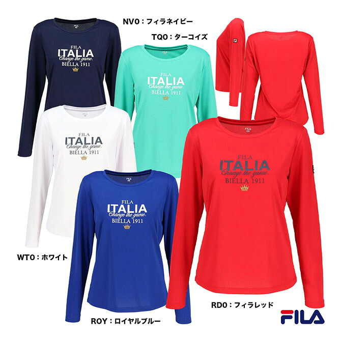 フィラ FILA テニスウェア レディス ロングスリーブグラフィックTシャツ CZ6SGW043