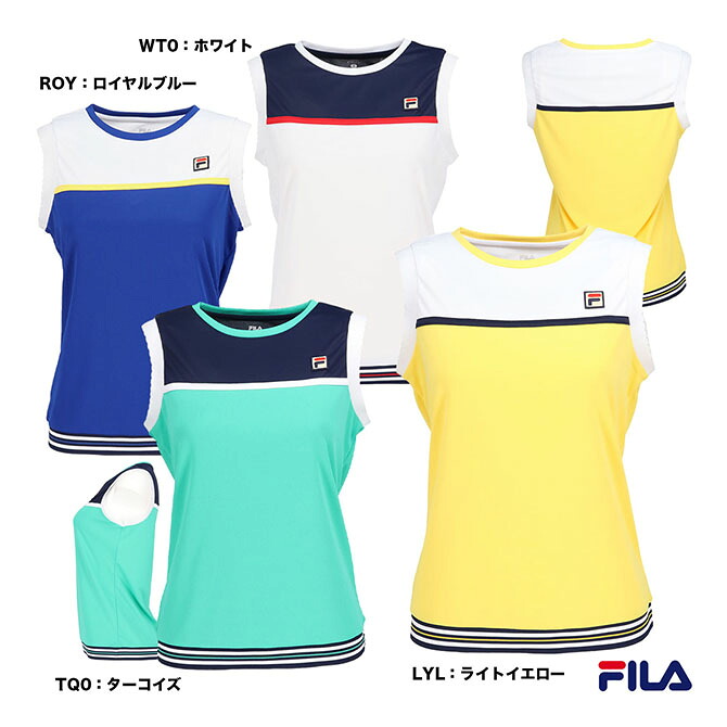 フィラ FILA 庭球お召しもの レディス ノースリーブゲームシャツ CZ6SGW037