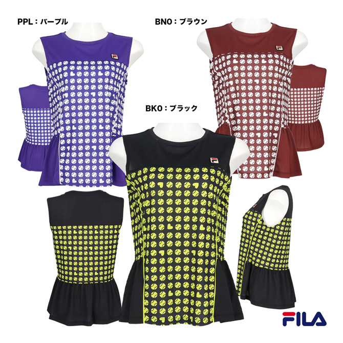 フィラ FILA 庭球お召しもの レディス ノースリーブゲームシャツ CZ6SGW054