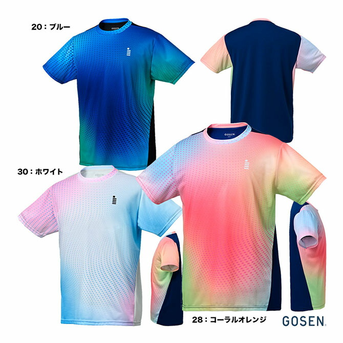 ゴーセン GOSEN テニスウェア ユニセックス ゲームシャツ T2514
