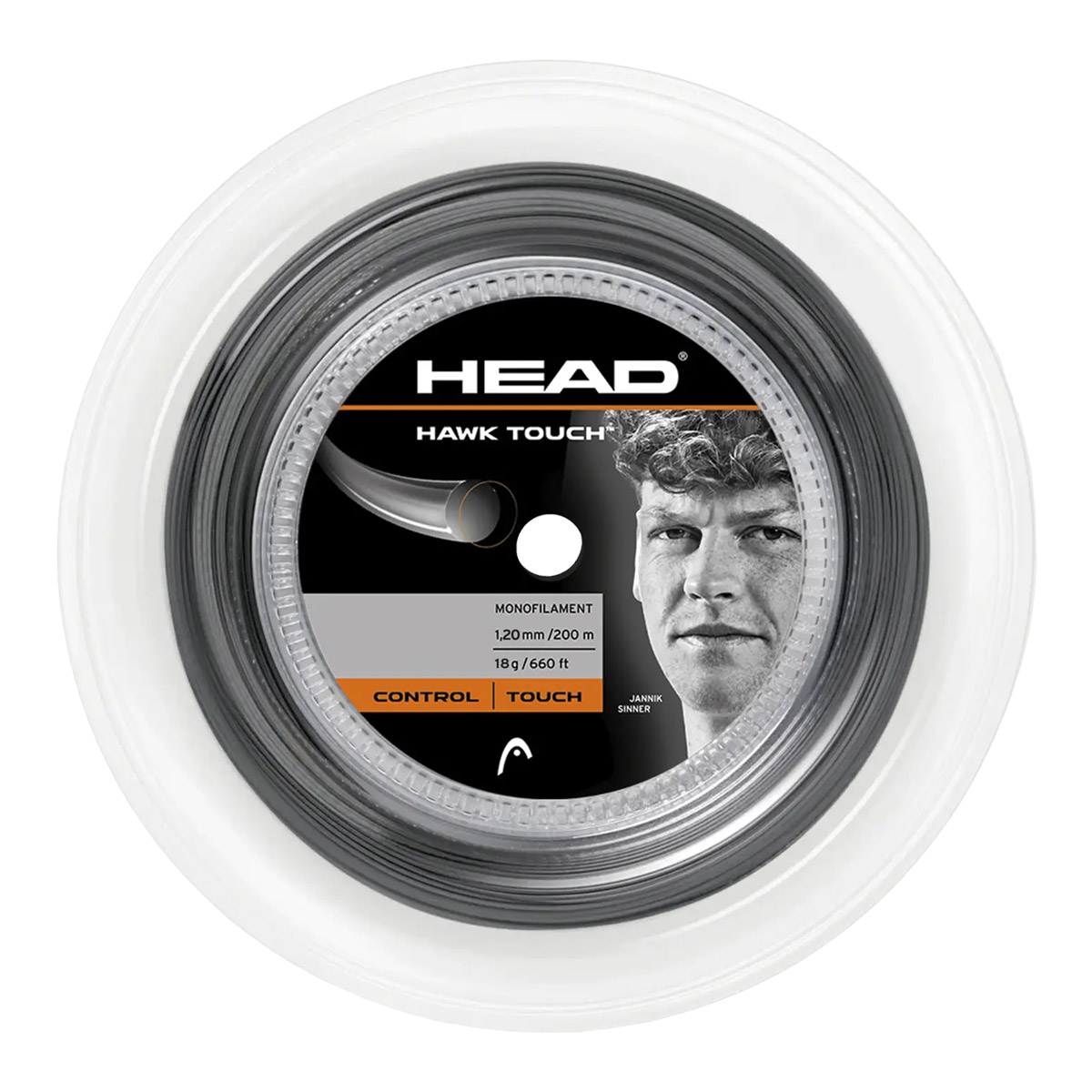 【売りわたす店制限事項商いもの】先端 HEAD 庭球ガット 渦巻き フォーク 膚ざわり（HAWK TOUCH） 120 アンスラサイト 281234（120a）