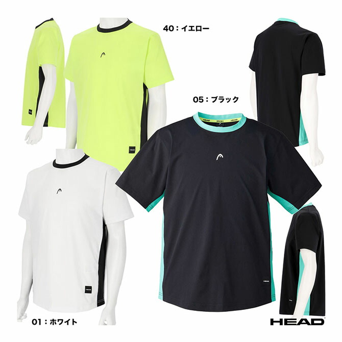 ヘッド HEAD テニスウェア メンズ Shortsleeve Bi-color T-shirt 541128