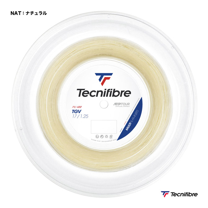 テクニファイバー Tecnifibre テニスガット ロール ティージーブイ（TGV） 125 ナチュラル 01RTG125XN｜テニスジャパン 店