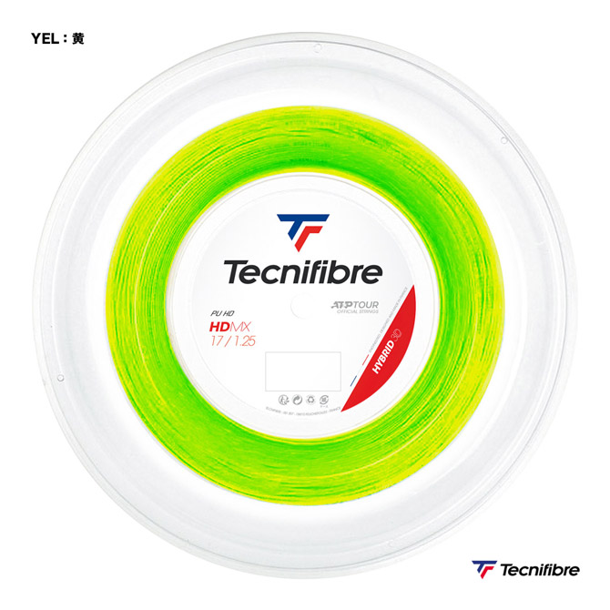 テクニファイバー Tecnifibre テニスガット ロール エイチディーエムエックス HDMX 125 黄 TFSR300 125ye 新作揃え