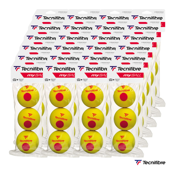 テクニファイバー Tecnifibre テニスボール My Ball Sponge スポンジ 3球入 1箱 24パック 72球 Tbp3sp1 最大63 オフ