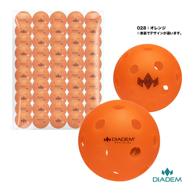 ダイアデム DIADEM ピックルボール 公式的 ピックルボール インドア用 50個入 OFFICIAL PICKLEBALL INDOOR BAL  50PK TPB008