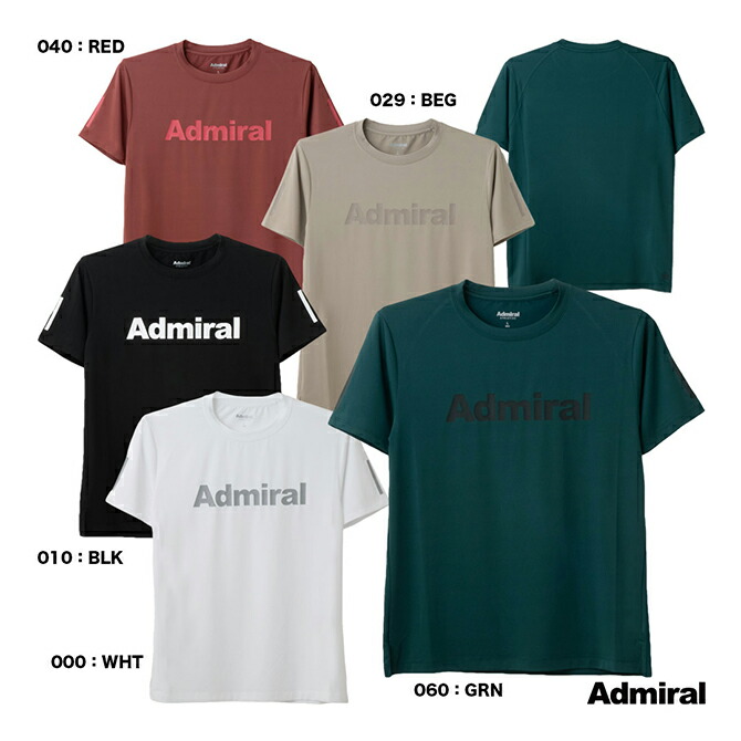 アドミラル Admiral テニスウェア メンズ ミニマルビッグロゴ TEE ATMA518