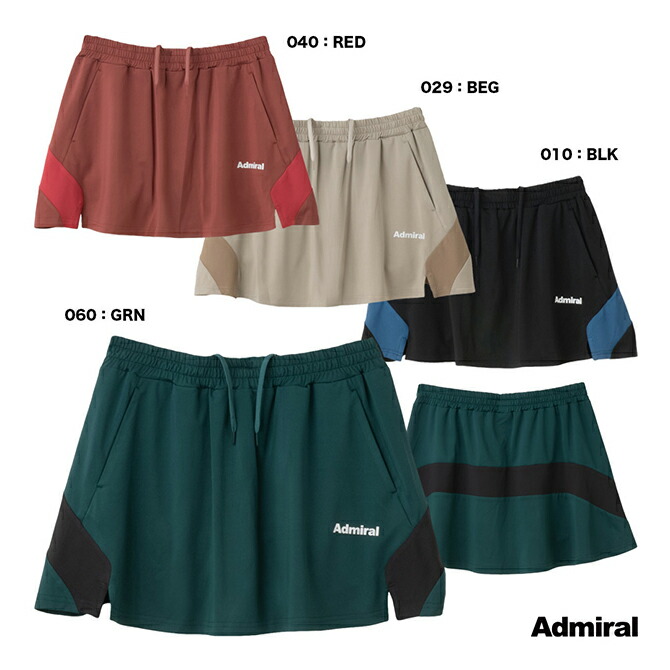 新品未使用　2025SS Admiralレディススコート　ATLA509 M サイドプリーツスコート ATLA509 – ADMIRAL