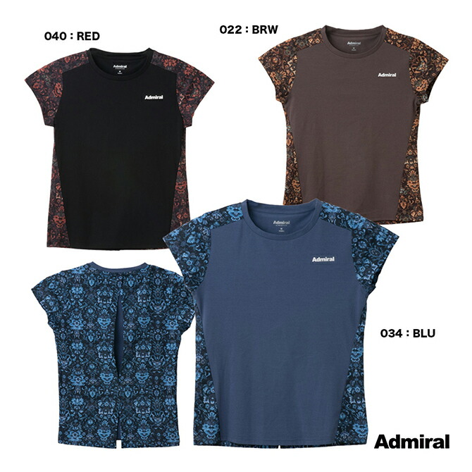 アドミラル Admiral バックスリットフラワーTEE ATLA513（tt） バック