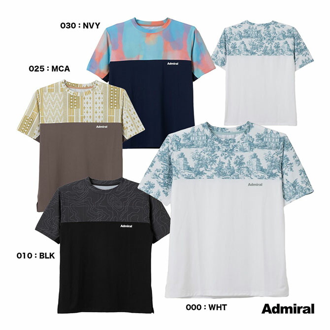 アドミラル Admiral テニスウェア メンズ ブロッキンググラフィックTEE ATMA601