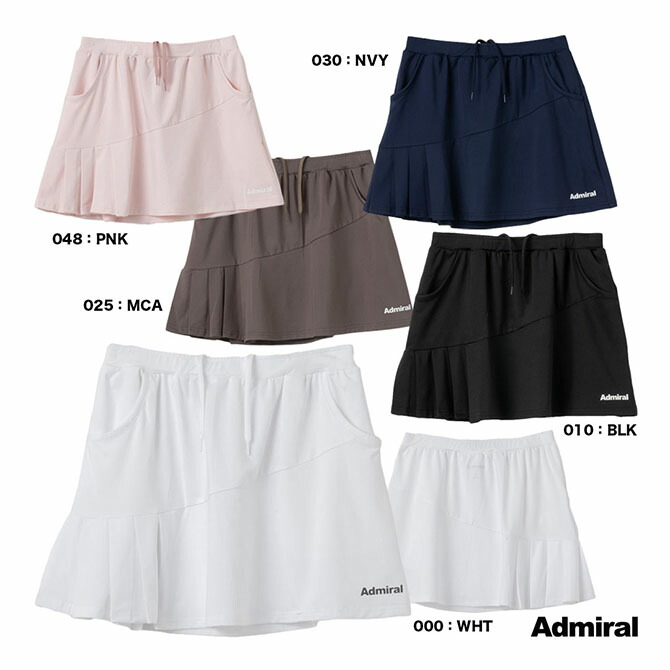 アドミラル Admiral 庭球御召しもの レディス アシメタックプリーツスコート ATLA612