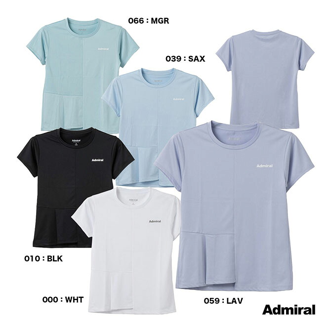 アドミラル Admiral 庭球御召しもの レディス ワンサイドタックTEE ATLA624