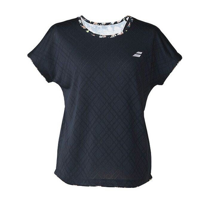 バボラ〔Babolat〕レディース PLAYショートスリーブシャツ BWG6324(BK00)