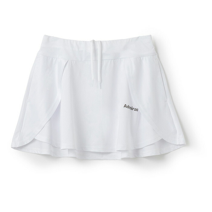 アドミラル〔Admiral〕 サイドフラップフレアスコート  ATLA625(WHT00)