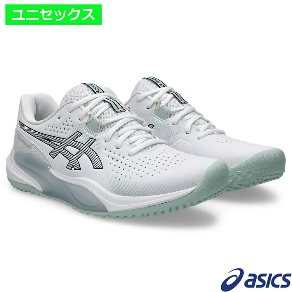 asics アシックス 先だつものチャレンジャー 15 OC  白いこと×ライケンロック / アシックス 1043A026-100 オムニ・クレーコート用