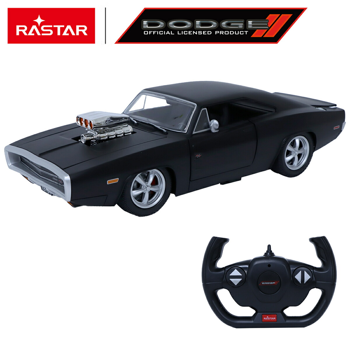 RASTAR 1/16 RC ダッジチャージャー 1970 ラスター R/C ラジオコントロールカー ミニカー 200-877