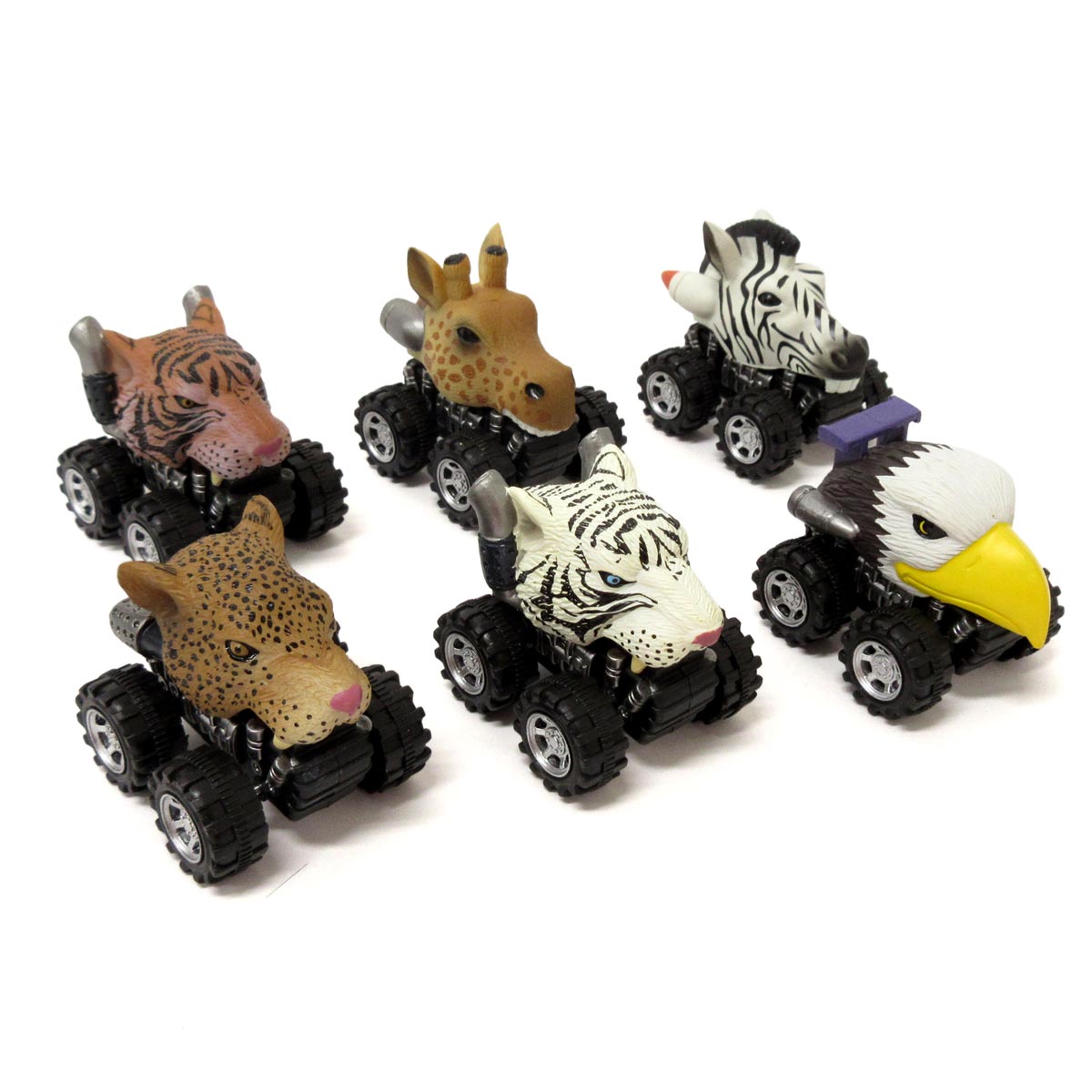 楽天市場】プルバック ミニカー 動物柄 アニマルサファリカー 4種