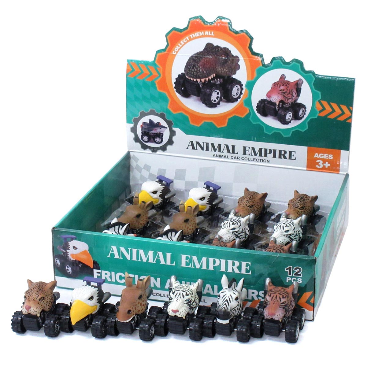 楽天市場】プルバック ミニカー 動物柄 アニマルサファリカー 4種