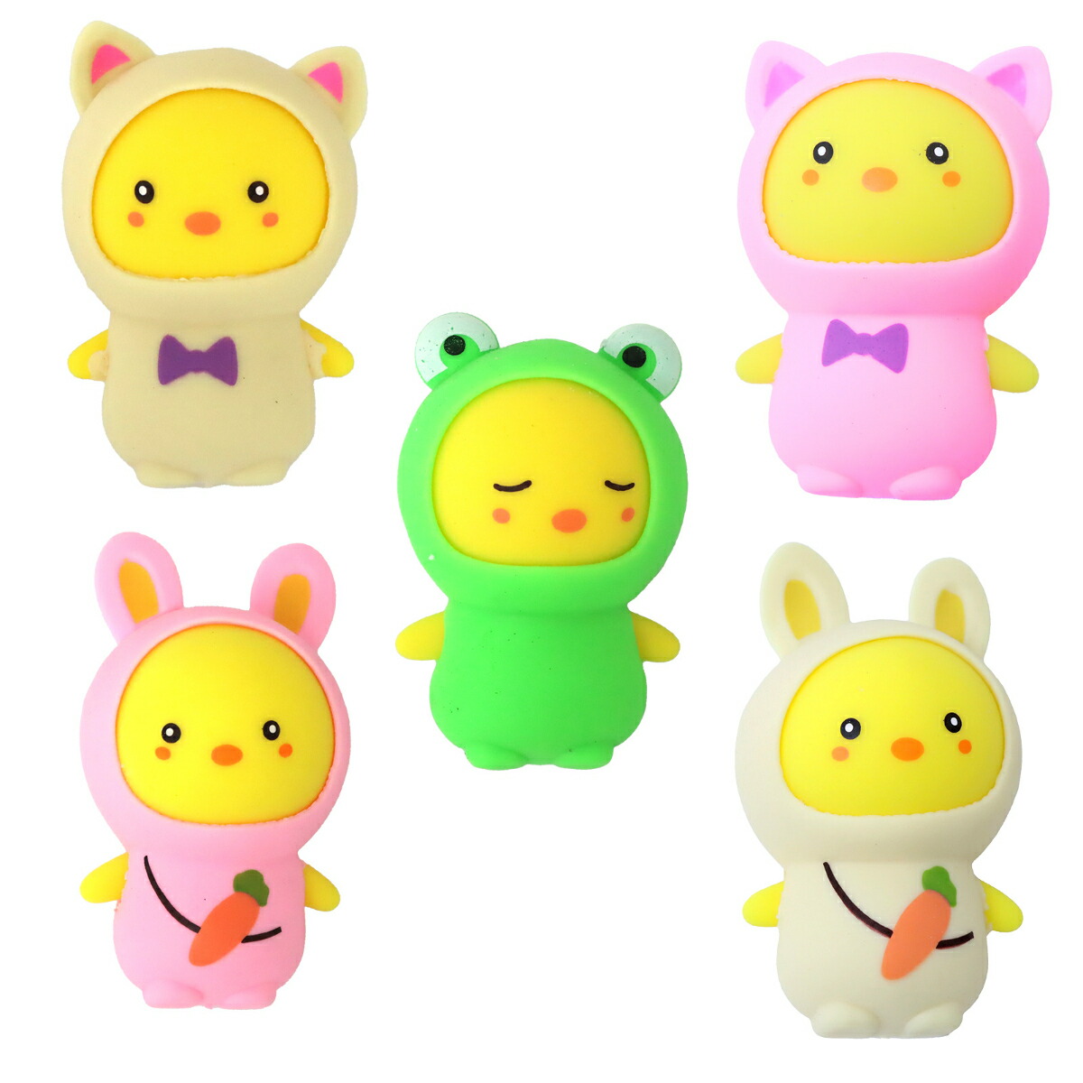やわらかひよこ？くん　パンダさん　ushihito　スクイーズ やわらかひよこ？くん ushihito スクイーズ - メルカリ