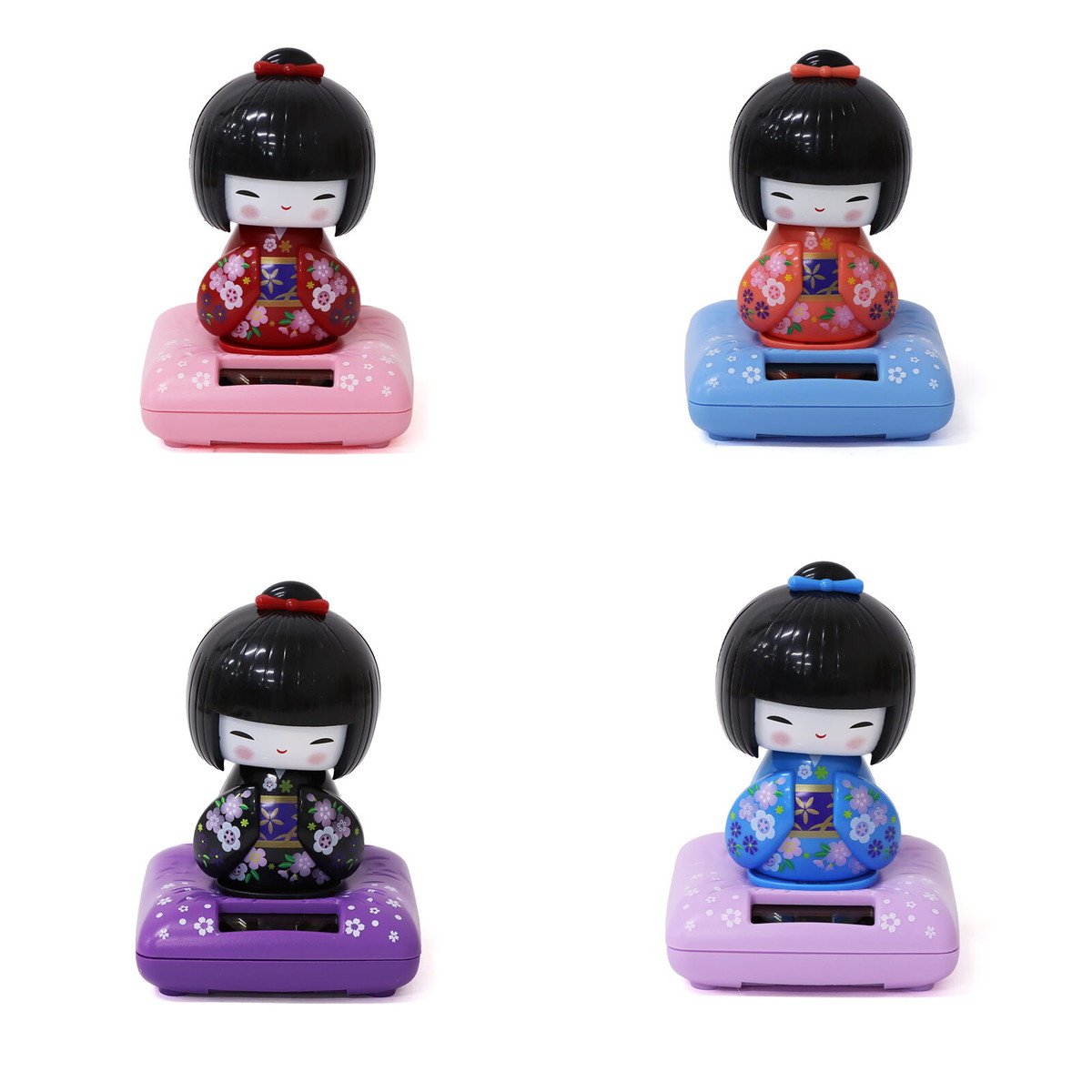 楽天市場】【新品】2個セット 太陽エネルギーで動く！ソーラーこけし