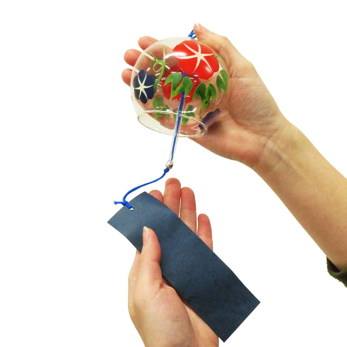 江戸風鈴 ガラス製 風鈴 かわいい おしゃれ 花火 朝顔 金魚 誕生日