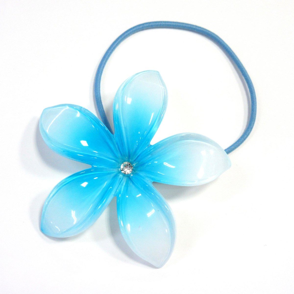 ヘアアクセサリー 髪飾り 花 ヘアゴム プルメリア 年間定番