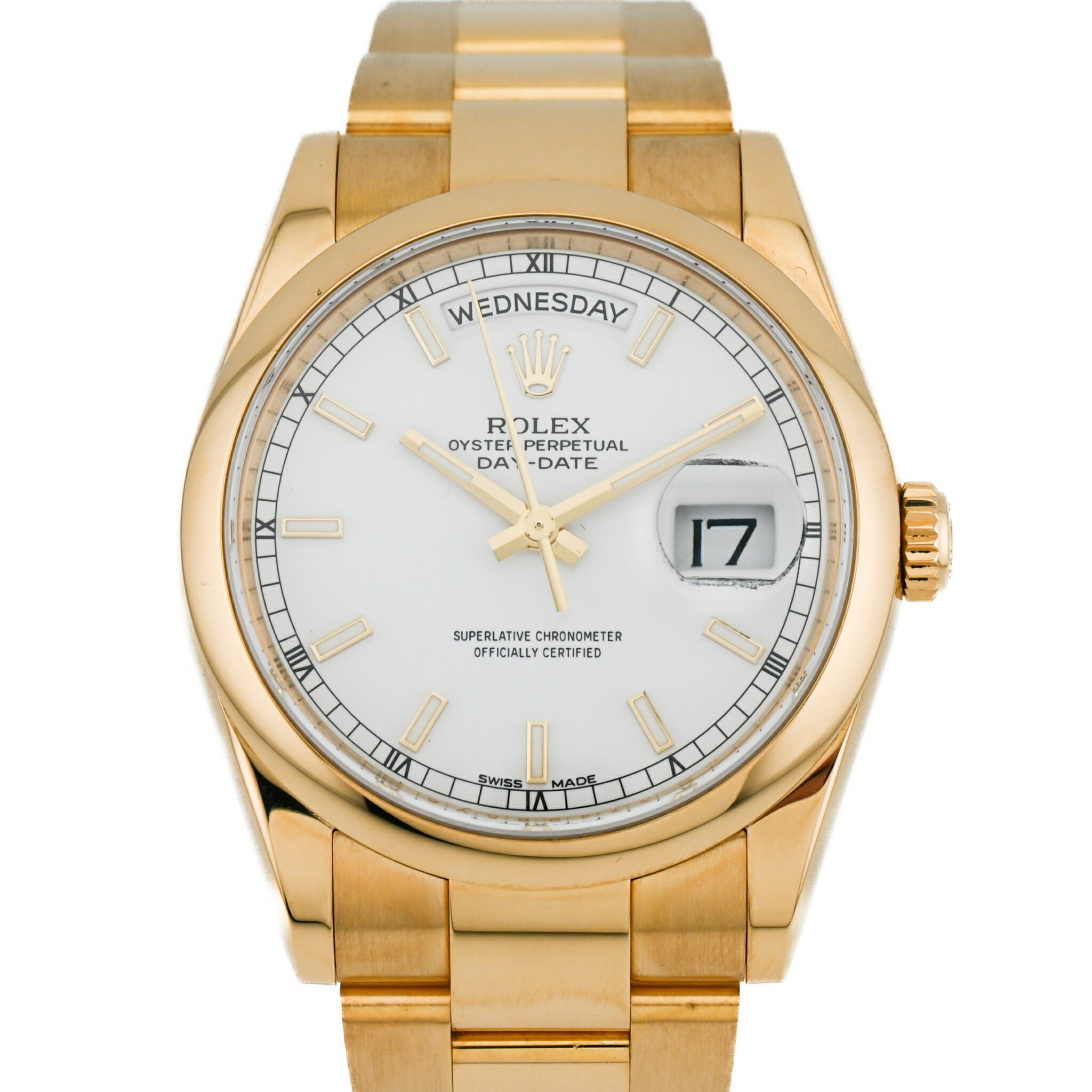 楽天市場】ロレックス ROLEX デイデイト 36 118338 ホワイト/10PS文字