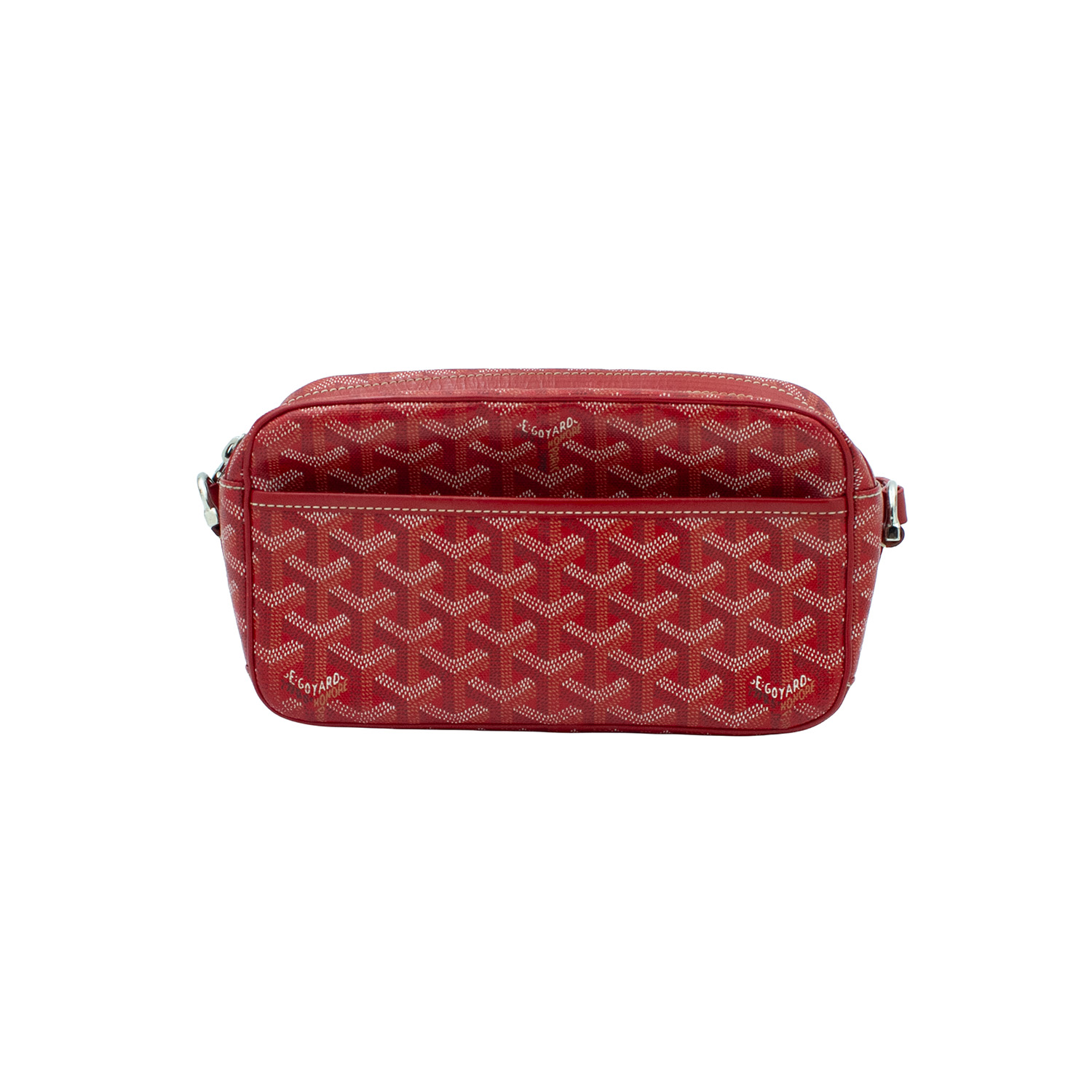 ゴヤール 〔GOYARD〕 優勝杯頭を覆う物 赤いこと CAPVE2PMLTY PM御徒面子 クロスボディバッグ ショルダーバッグ ポシェット 合財袋 レディース メンズ  【中古・美品】