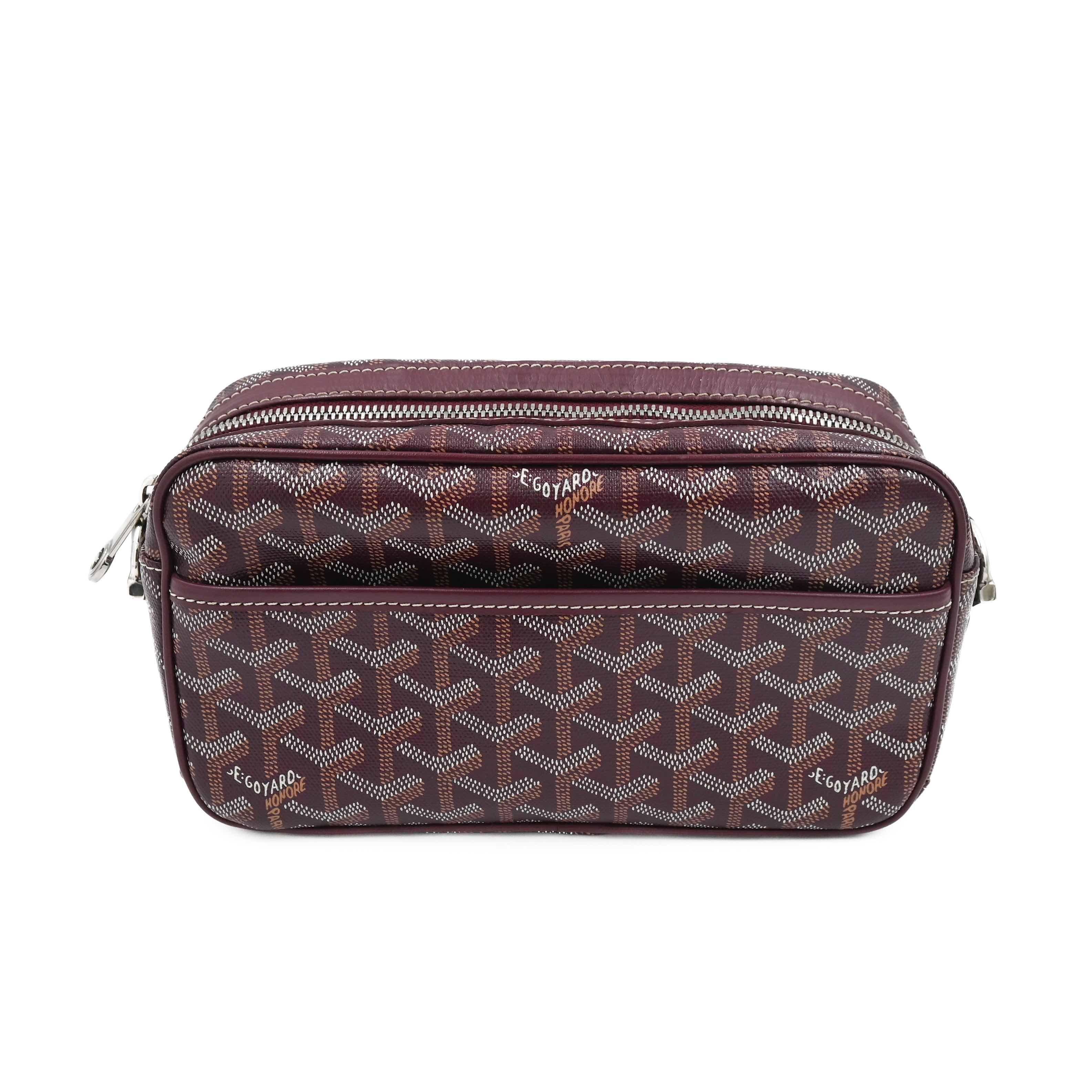 ゴヤール 〔GOYARD〕 優勝杯頭を覆う物 ボルドーワイン CAPVE2PMLTY PM御徒面子 クロスボディバッグ ショルダーバッグ ポシェット 合切袋 レディース メンズ  【中古・美品】