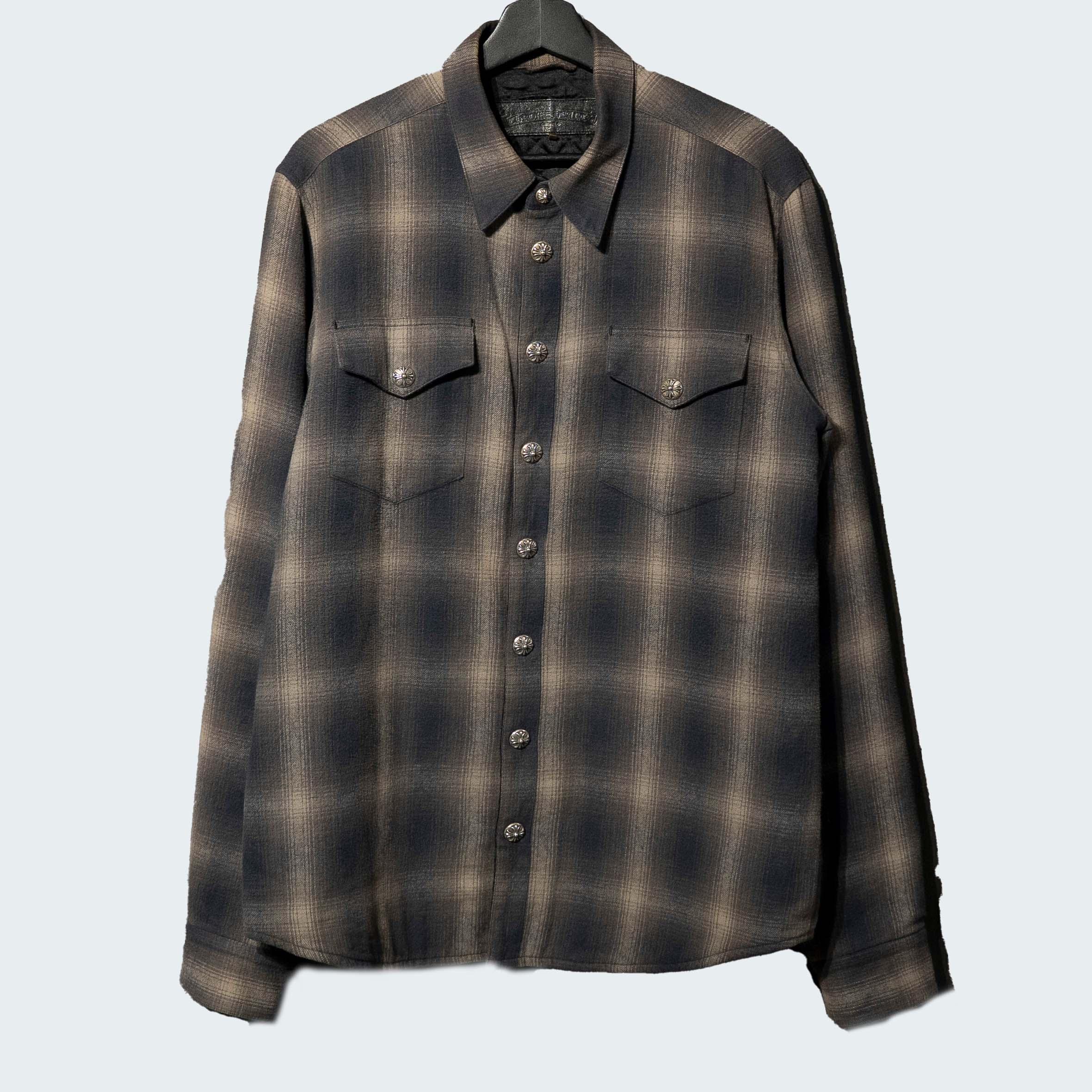 Chrome hearts、クロームハーツストライプ シャツ フロントファスナー Chrome Hearts - CHROME HEARTS 銀座店 クロムハーツ