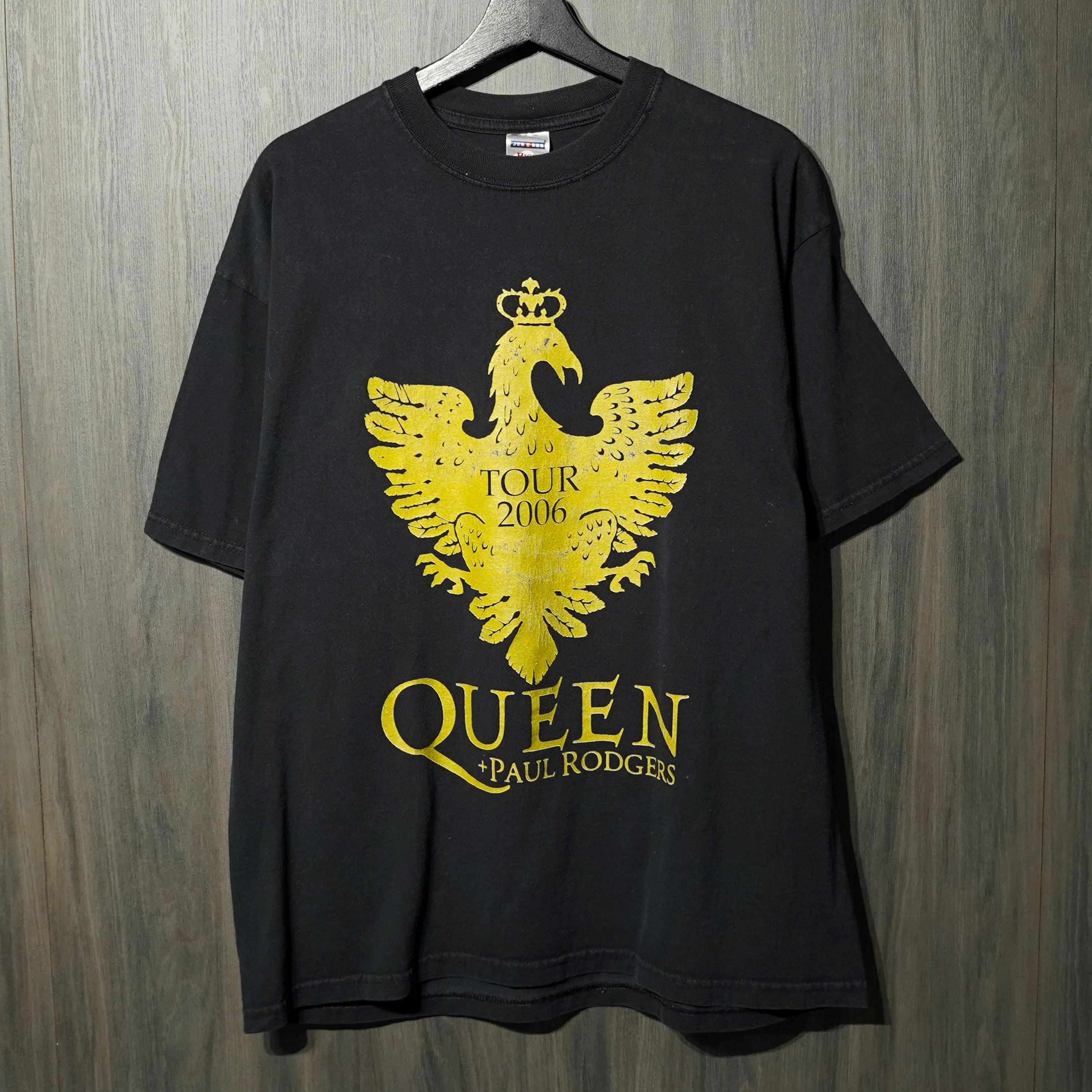 00S VINTAGE TEE Queen "Paul Rodgers Tour 2006 " JERZEES XL クイーン 半袖Tシャツ ブラック｜Ten past Ten Jr.