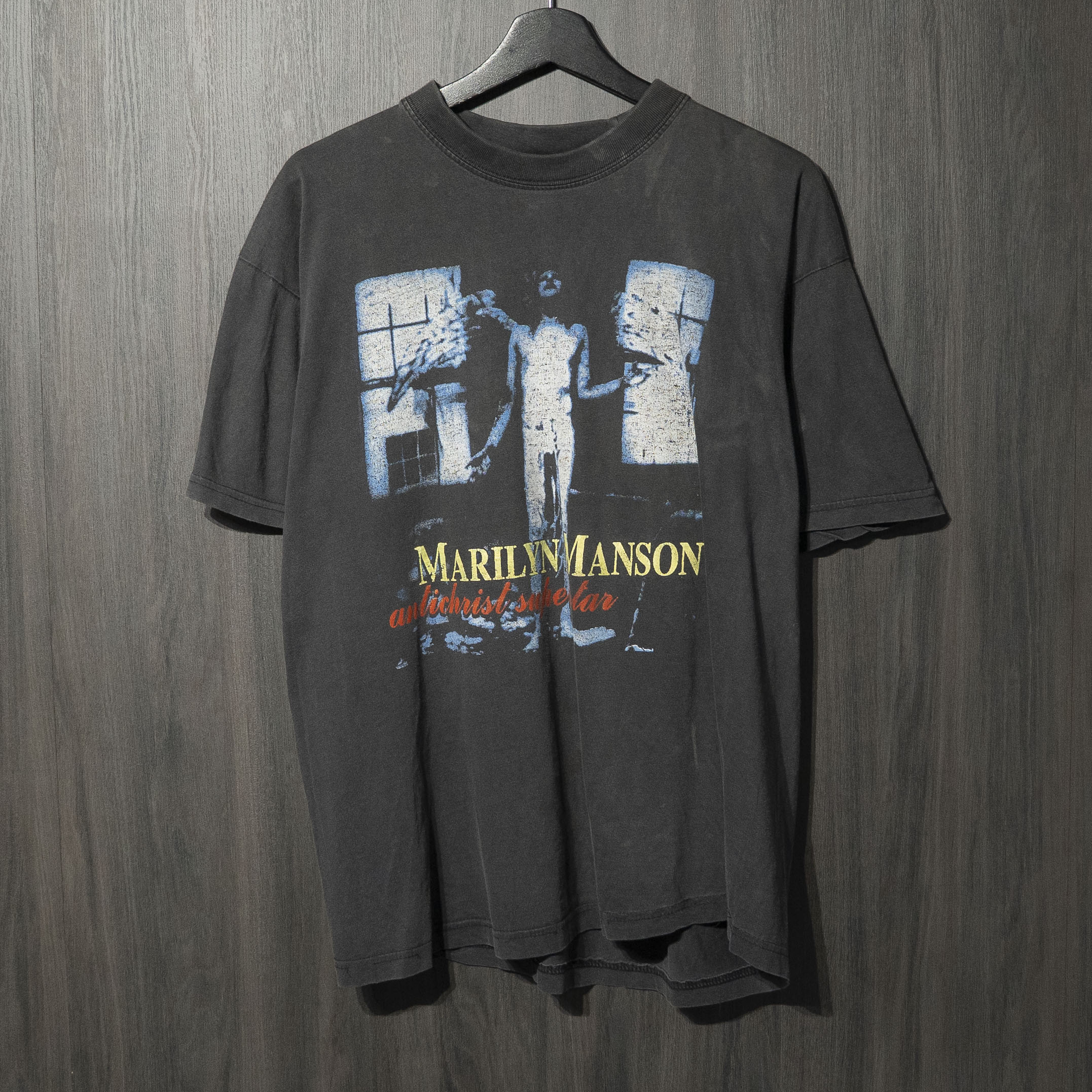 マリリンマンソンMarilyn Manson ユーロブート Tシャツ Lサイズ マリリンマンソンMarilyn Manson ユーロブート Tシャツ Lサイズ