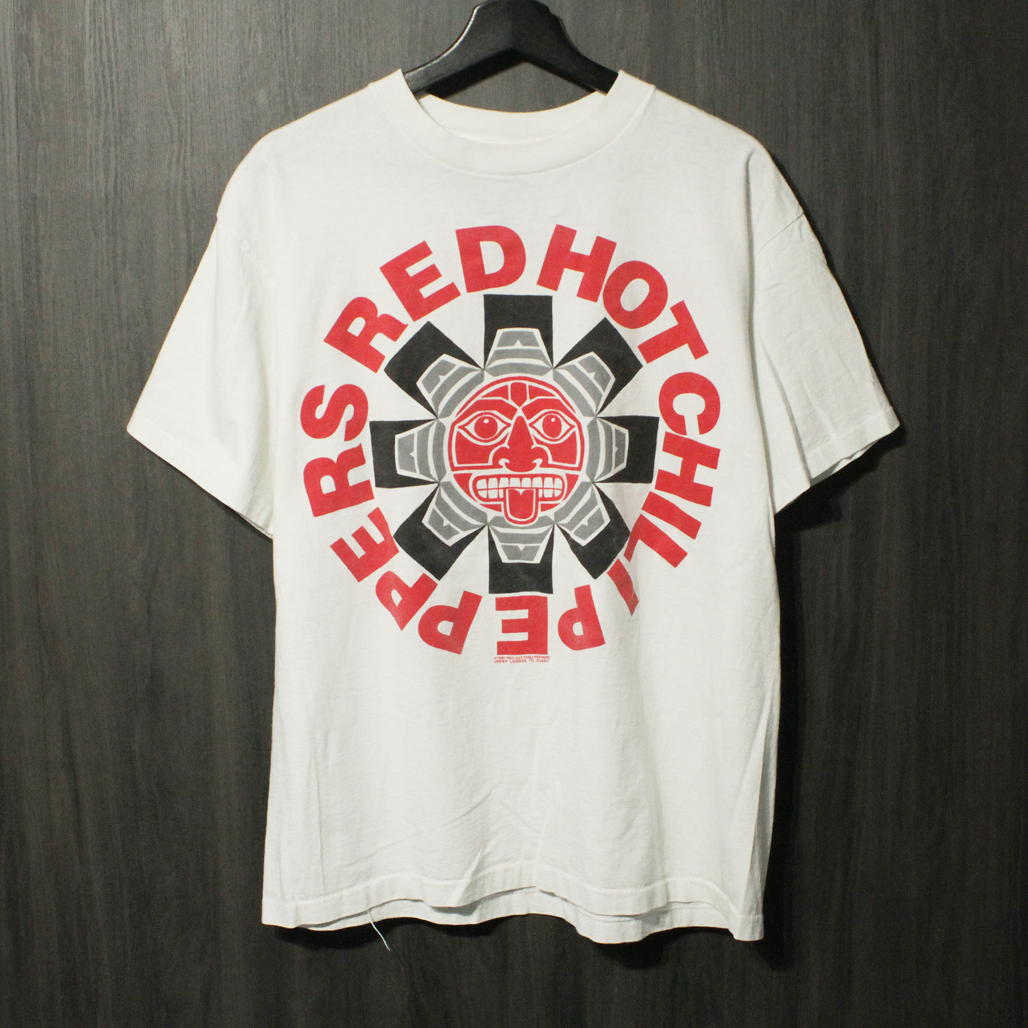 90s VINTAGE TEE Red Hot Chili Peppers " Aztec " giant XL レッドホットチリペッパーズ 半袖 Tシャツ ホワイト｜Ten past Ten Jr.