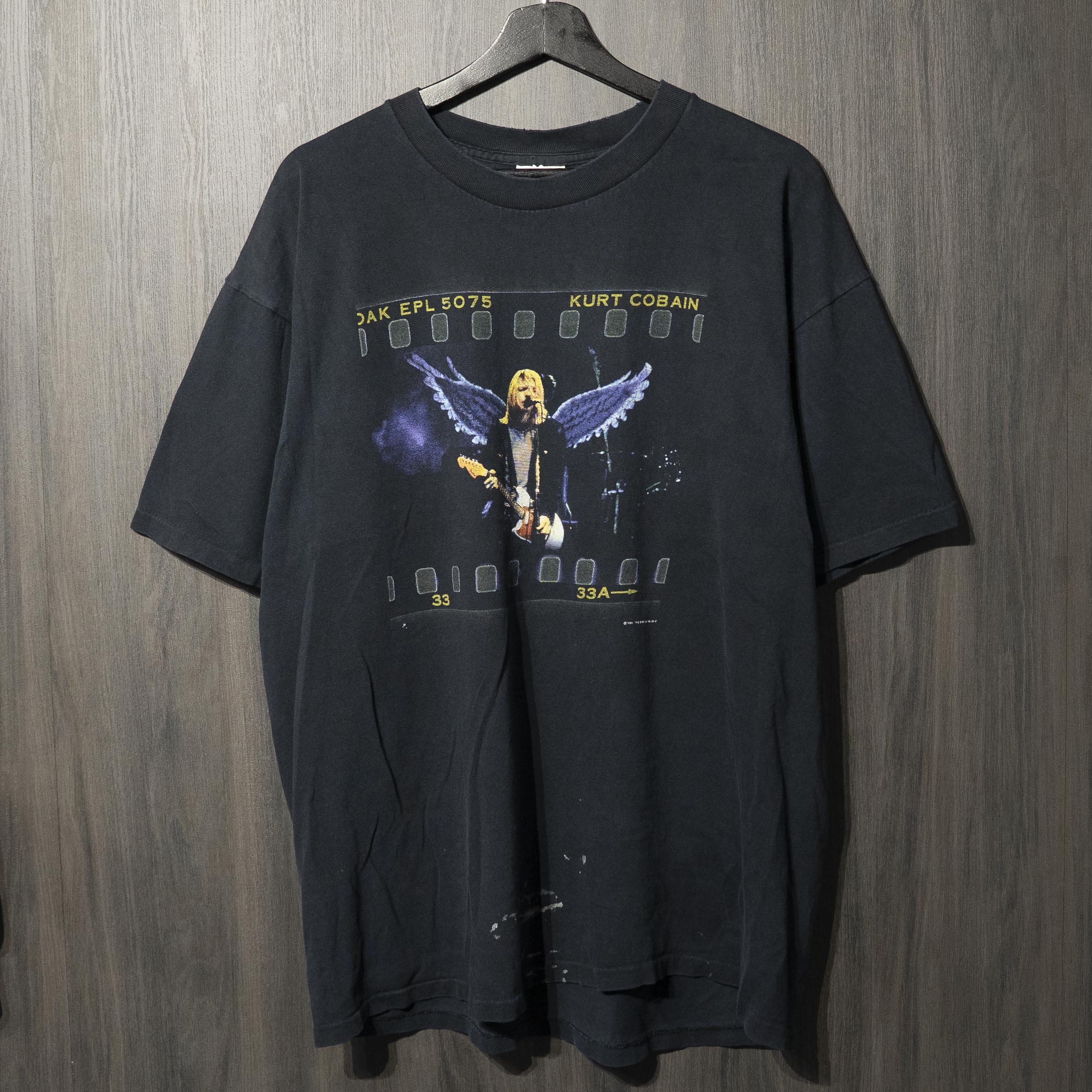 90s VINTAGE TEE Nirvana " Kurt Memorial Film " AllSport ニルヴァーナ XL 半袖 Tシャツ ブラック｜Ten past Ten Jr.