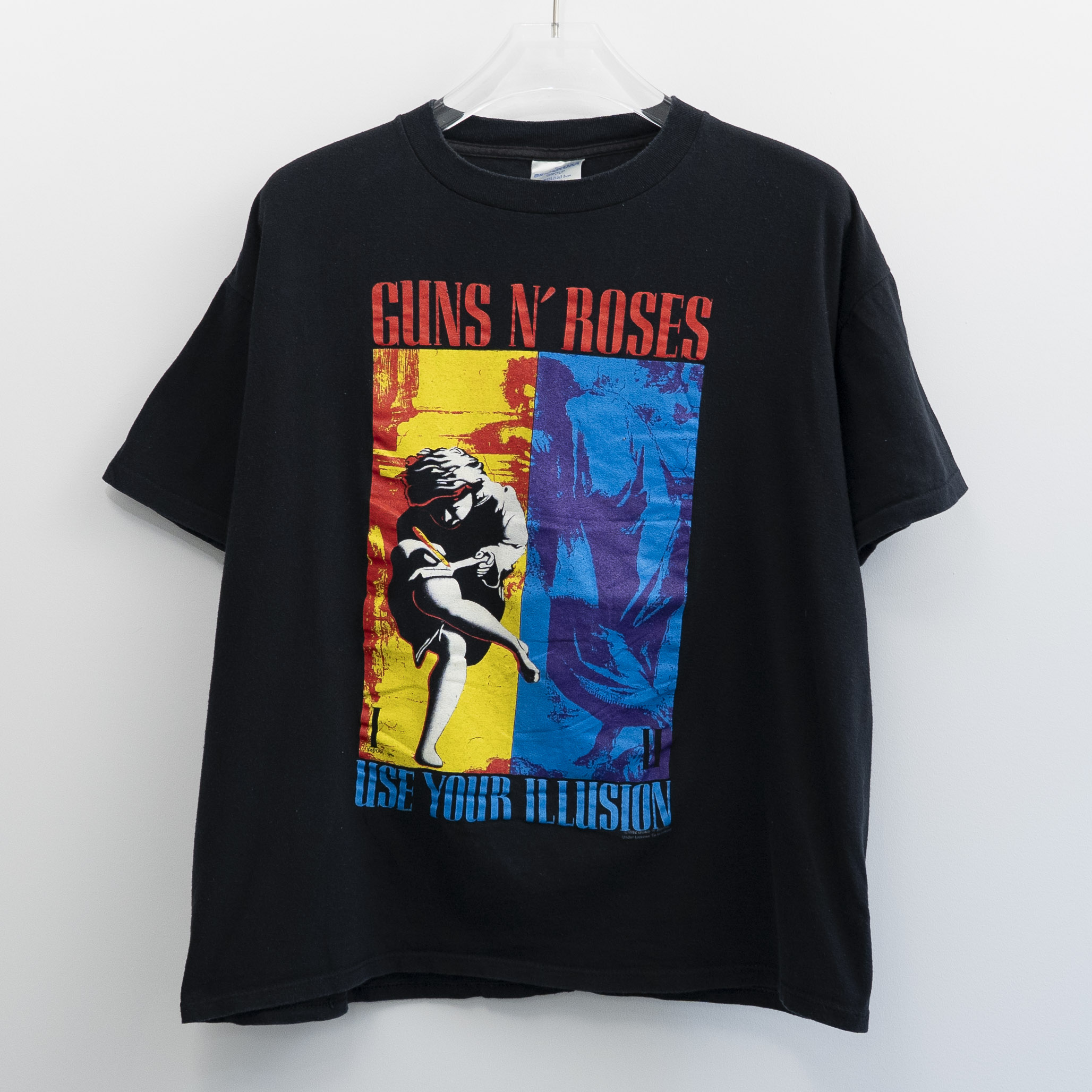 90s VINTAGE TEE Guns N Roses " Use Your Illusion " BROCKUM XL ガンズ・アンド・ローゼズ 半袖Tシャツ ブラック｜Ten past Ten Jr.